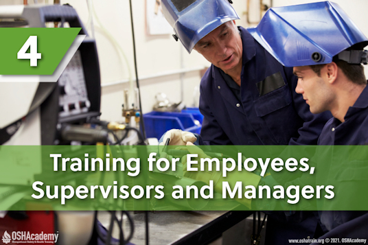 4. Training for Employees, Supervisors and Managers