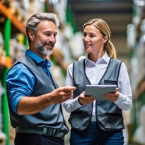 Three safety managers in discussion