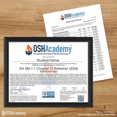 Course 535 Mailed Certificate Product Image