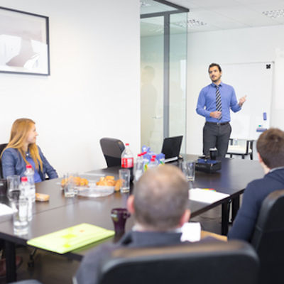 Image of instructor conducting training