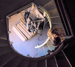 Image of spiral stairs.