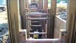 Timber, aluminum, or other suitable material may also be used in the construction of shoring systems