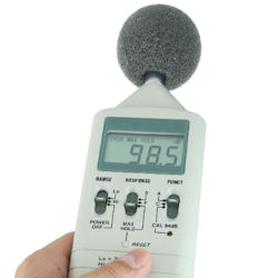 Hand-held sound level meter