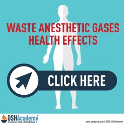 infographic displaying waste anesthetic gases health effects