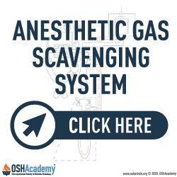 Diagram for protection against anesthetic gas
