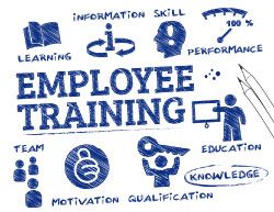 paper showing various inputs for employee training