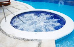 Hot tub where Legionella might thrive.