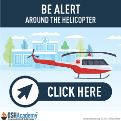 Danger zones around a helicopter