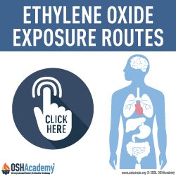 ethylene oxide exposure routes infographic