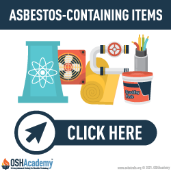 Items possibly containing Asbestos infographic