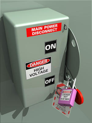 lockout/tagout signs