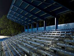 Empty bleachers