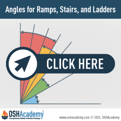 Infographic of Ladder Angles for Stairs, Ramps, and Ladders