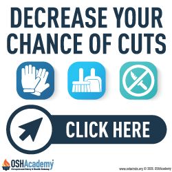 Infographic about decrease your chance of cuts.