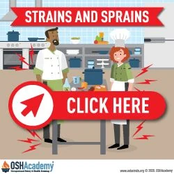 Infographic of strains and sprains.