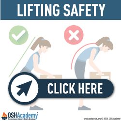 Infographic about lifting safety