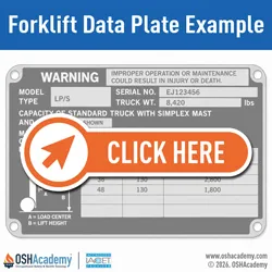 Infographic of a capacity plate