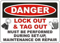 LOTO Safety Sign