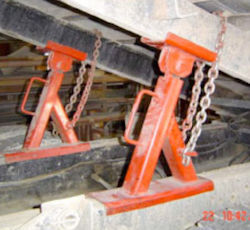 Equipment is restrained because it cannot be isolated.
