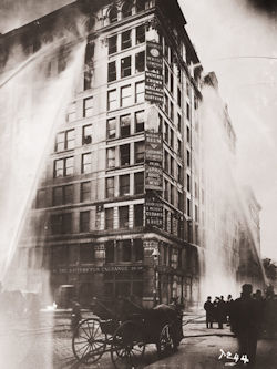 Image of Shirtwaist Building on fire