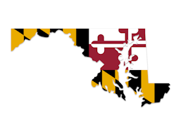 Image of the flag of the state of Maryland.