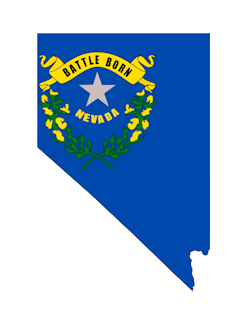 Image of the flag of the state of Nevada.