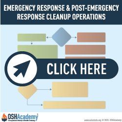 Infographic about emergency response and post emergency response cleanup operations