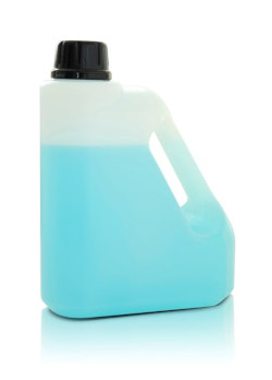 Plastic bottle with lid is a secondary container