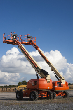 Picture of two boom extensible boom platforms
