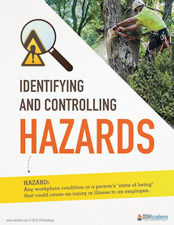 Infographic - Poster to encourage Identifying and controlling hazards