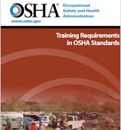 Cover of OSHA Training Requirements in OSHA Standards manual