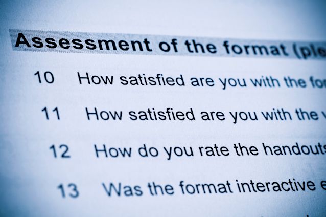 training evaluation sample