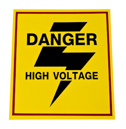 electrical safety sign