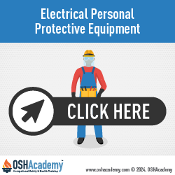 infographic showing electrical PPE