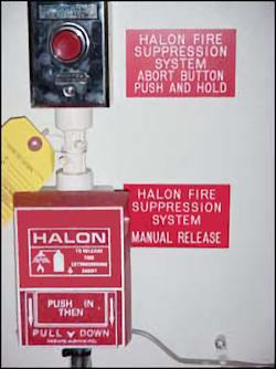 Halon alarm