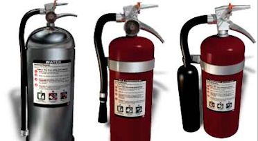 Three Fire Extinguishers