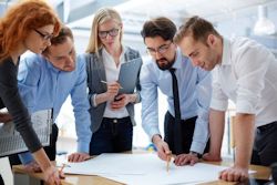 group of employees involved in planning.