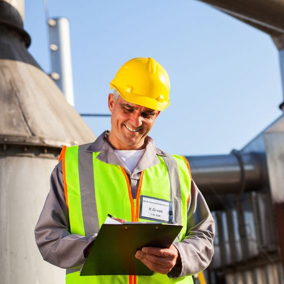 Image of happy PSM Process Safety Management inspector.