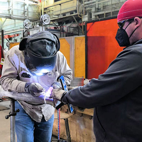 welders in welding shop