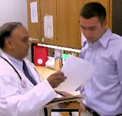 Employee requesting written recommendation from a doctor