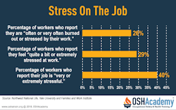 Graph of Stress On The Job results.