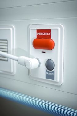 Image of a panic button located for easy access