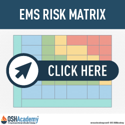 Infographic of  Risk Matrix & Priority Level Categories