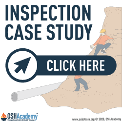 Inspection case study information of a trench accident