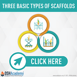 Infographic of three basic types of scaffolds
