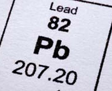 Image of lead from the periodic table