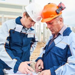 workers meeting to do a safety evaluation
