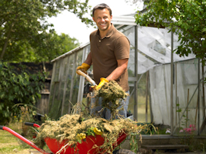 Image of landscaping worker