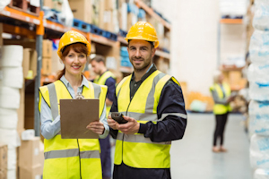 Image of employees in a warehouse