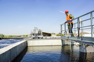 Image of employees at a water treatment facility